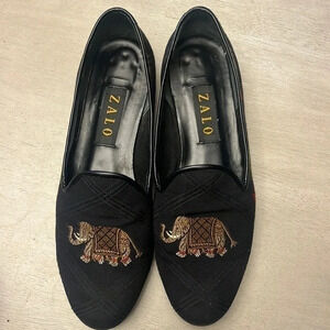 Vintage Zalo Embroidered Elephant Slip on Loafer